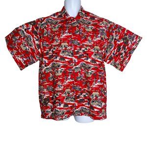 Canoe Vintage Y2K Hula Girl Beach Hut Luau Lei Maui Tiki Aloha Beach Shirt XL